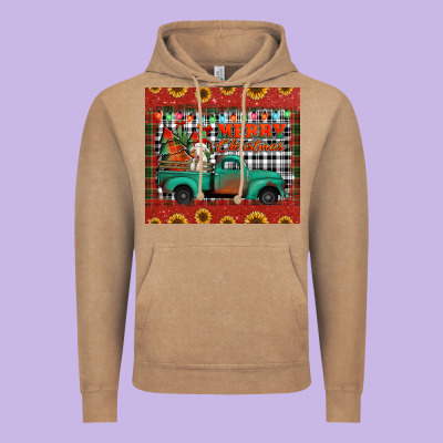 Merry Christmas Farm Truck Tumbler Vintage Hoodie Designed By Jasminsmagicworld