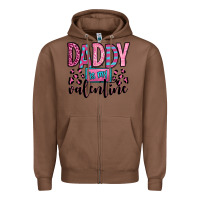 Chestnut daddy is my valentine Zipper Hoodie - OliviaCreatesArt