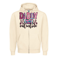 Sandshell daddy is my valentine Zipper Hoodie - OliviaCreatesArt