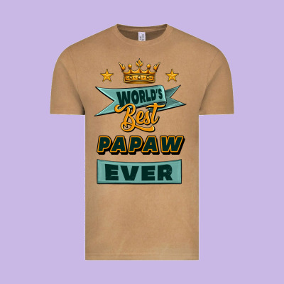 World's Best Papaw Ever Vintage Tee Designed By Jasminsmagicworld