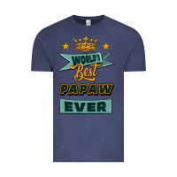Vintage Denim world's best papaw ever Vintage Tee - Jasminsmagicworld