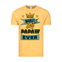 Vintage Mustard world's best papaw ever Vintage Tee - Jasminsmagicworld