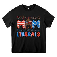 Black just a normal mom trying not to raise liberals Heavy Core Tee - MaliasSmallBusiness