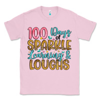 Bubblegum Pink 100 days of sparkle learning and loughs Classic Tee - Artiststas