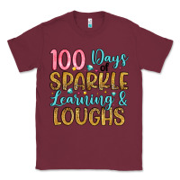 Burgundy 100 days of sparkle learning and loughs Classic Tee - Artiststas