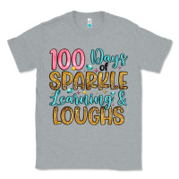 Heather Grey 100 days of sparkle learning and loughs Classic Tee - Artiststas