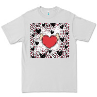 Dove Grey valentine's day hearts Premium Tee - MaliasSmallBusiness