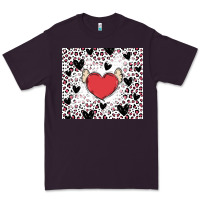 Plum valentine's day hearts Premium Tee - MaliasSmallBusiness