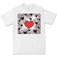 White valentine's day hearts Premium Tee - MaliasSmallBusiness