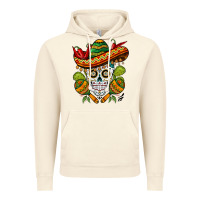 Vintage Artic sombrero skull Vintage Hoodie - BarkalooDesign