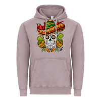 Vintage Zinc sombrero skull Vintage Hoodie - BarkalooDesign