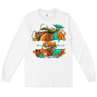 White cna pumpkin nurse Long Sleeve Tee - NancyCooperArtShop