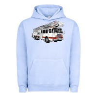 Pigment Grape Ice White Fire Truck Urban Hoodie - Artiststas