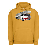 Pigment Peanut Butter White Fire Truck Urban Hoodie - Artiststas