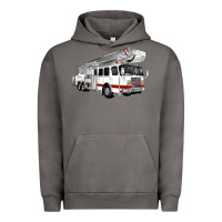 Pigment Tornado White Fire Truck Urban Hoodie - Artiststas