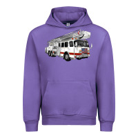 Tulip White Fire Truck Urban Hoodie - Artiststas