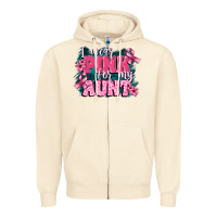 Sandshell i wear pink for my aunt Zipper Hoodie - FaDigitalArtStudio