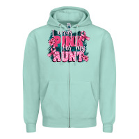 Seafoam i wear pink for my aunt Zipper Hoodie - FaDigitalArtStudio