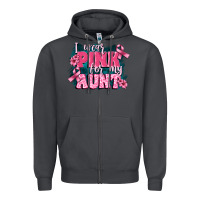 Smoke i wear pink for my aunt Zipper Hoodie - FaDigitalArtStudio