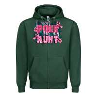 I Wear Pink For My Aunt Zipper Hoodie | Teevron