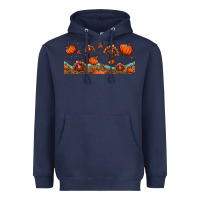 Turkey Thanksgiving Pumpkin Libbey Glass Heavyweight Hoodie | Teevron