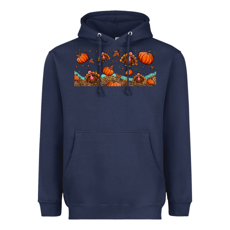 Turkey Thanksgiving Pumpkin Libbey Glass Heavyweight Hoodie by BundleAndBundleShop | Teevron