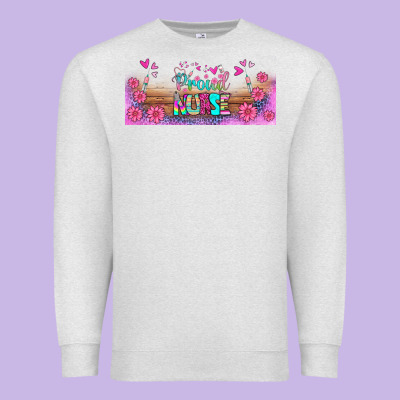 Proud Nurse Libbey Glass Premium Sweatshirt Designed By Bundleandbundleshop