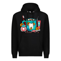 Black Dentist Coffee Premium Hoodie - FaDigitalArtStudio