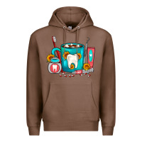 Chestnut Dentist Coffee Premium Hoodie - FaDigitalArtStudio