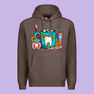 Dentist Coffee Premium Hoodie Designed By Fadigitalartstudio