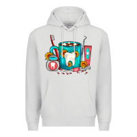 Dove Grey Dentist Coffee Premium Hoodie - FaDigitalArtStudio