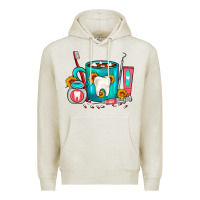 Oatmeal Heather Dentist Coffee Premium Hoodie - FaDigitalArtStudio