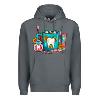 Rock Dentist Coffee Premium Hoodie - FaDigitalArtStudio