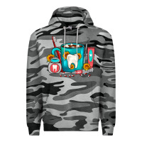 Slate Camo Dentist Coffee Premium Hoodie - FaDigitalArtStudio