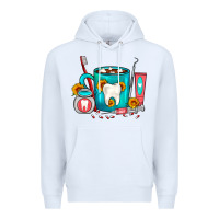 White Dentist Coffee Premium Hoodie - FaDigitalArtStudio