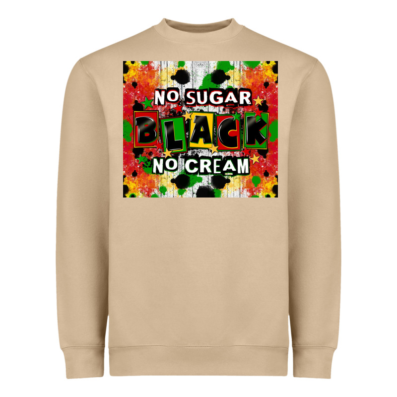 No Sugar No Cream Black Tumbler Heavyweight Sweatshirt by CowGirlArtShop | Teevron