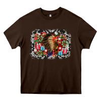 Chocolate Brown indian hat christmas Heavy Core Tee - AdoDesignShop