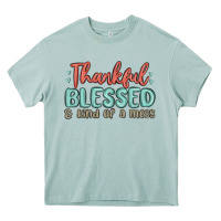 Arona thankful blessed and kind of a mess Heavy Core Tee - MaliasSmallBusiness
