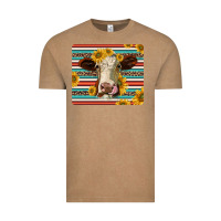 Vintage Coffee serape leopard hereford cattle mousepad Vintage Tee - Jasminsmagicworld