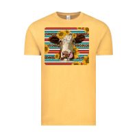 Serape Leopard Hereford Cattle Mousepad Vintage Tee | Teevron