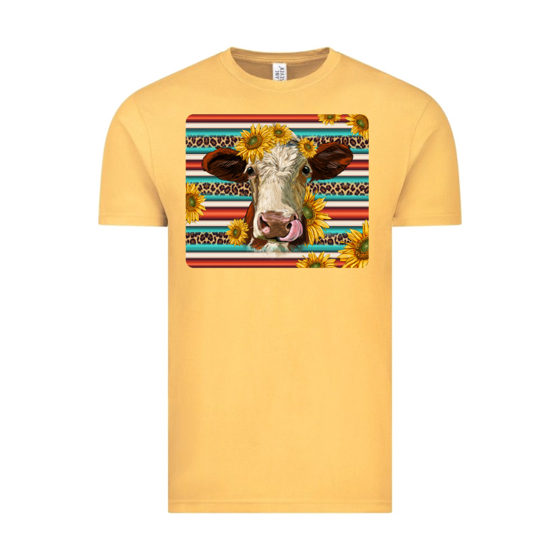 Serape Leopard Hereford Cattle Mousepad Vintage Tee by Jasminsmagicworld | Teevron