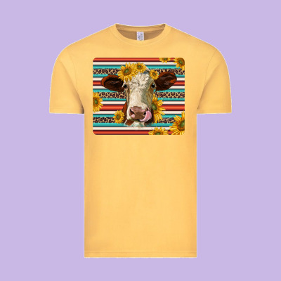 Serape Leopard Hereford Cattle Mousepad Vintage Tee Designed By Jasminsmagicworld