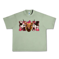 Oil Green Highland Cow Mom Urban Heavy Tee - Bettercallsaul