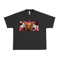 Pigment Black Highland Cow Mom Urban Heavy Tee - Bettercallsaul