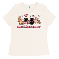 Bone happy valentines day cats Ladies Tee - MaliasSmallBusiness