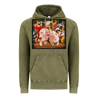 Vintage Olive Christmas pigs tumbler Vintage Hoodie - Jasminsmagicworld