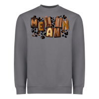 Storm melanin with leopard Heavyweight Sweatshirt - CowGirlArtShop
