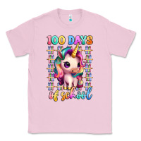 Bubblegum Pink 100 days of school unicorn Classic Tee - Artiststas