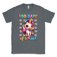 Charcoal Heather 100 days of school unicorn Classic Tee - Artiststas