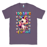 Lavender 100 days of school unicorn Classic Tee - Artiststas